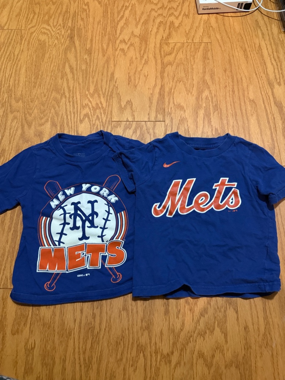 Pair of New York Mets Kids' Blue Short Sleeve Tee - Mets Logo